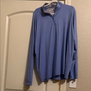 johnnie-O Light Blue Quarter-Zip Pullover